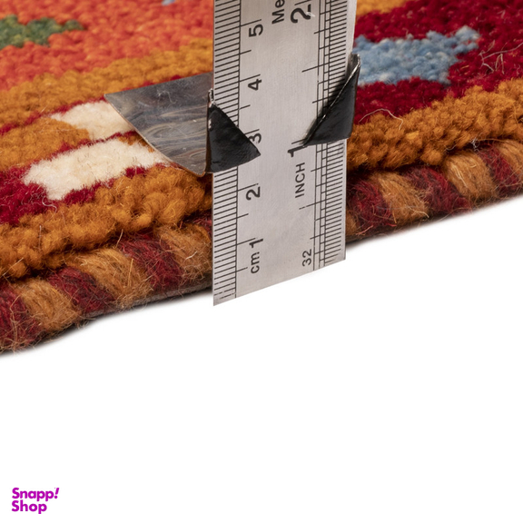 گبه دستباف کناره سی پرشیا کد 122594 سایز 2.02x1.05 متر