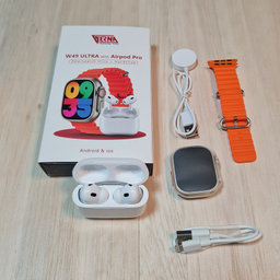 ساعت هوشمند ورنا مدل W49 Ultra به همراه هندزفری بی سیم Airpod Pro