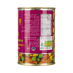 کنسرو مخلوط سبزیجات برتر وزن ۴۲۰ گرم