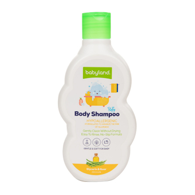 شامپو بدن کودک بیبی لند مدل Guar & Glycerin حجم 200 میلی لیتر