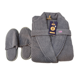 حوله پالتویی و دمپایی حمام اچ بی کد 11001