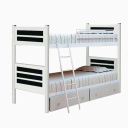 تخت خواب دو طبقه کد 277 مدل سه خط سایز 90×200 سانتی‌متر