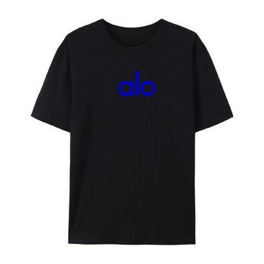 تیشرت لانگ کد TL40 طرح alo رنگ مشکی