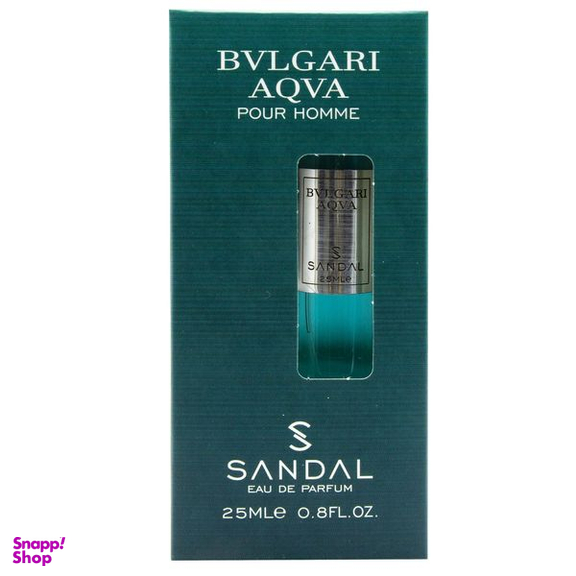 عطر جیبی مردانه صندل مدل BVLGARI AQVA حجم 25 میلی لیتر