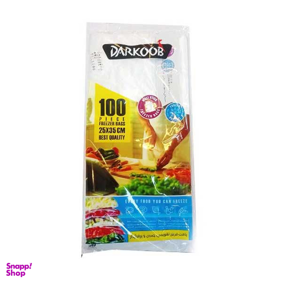كيسه فريزر دارکوب مدل پرفرژدار چسبی بسته 100 عددی