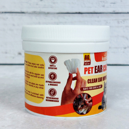دستمال مرطوب گوش سگ و گربه کوالاپت مدل Ear wipes01 بسته 80 عددی
