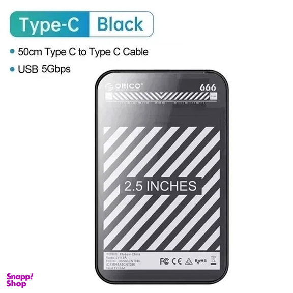باکس هارد 2.5 اینچ Type-C اوریکو مدل 2599C3-CR