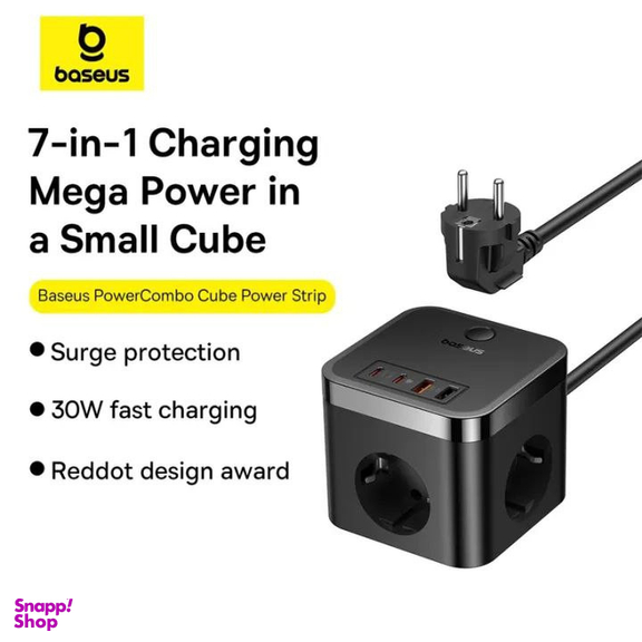 شارژر رومیزی 30 وات بیسوس مدل PowerCombo BPS30-3E