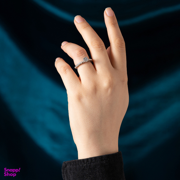 انگشتر طلا 18 عیار زنانه جواهری سون کد 1003