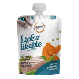 تشویقی پودینگ گربه Gnawlers طعم ماهی تن و کدوتنبل وزن 100 گرم