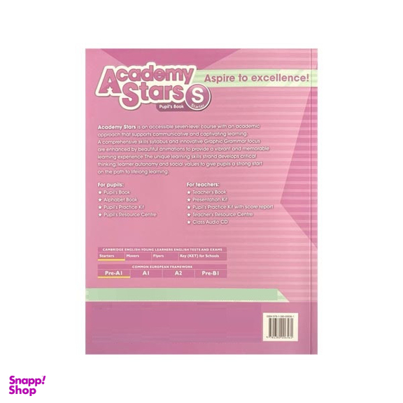 کتاب academy stars starter pupils and alphabet اثر جمعی از نویسندگان انتشارات رهنما دو جلدی