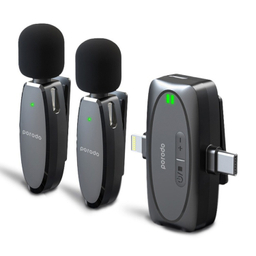 میکروفون بی سیم یقه‌ای پرودو مدل Lavalier Dual Mic PD2MLAVBK