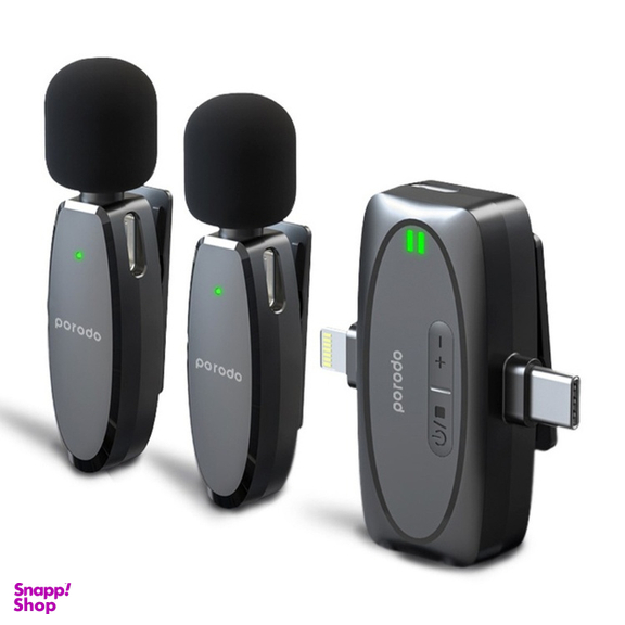 میکروفون بی سیم یقه‌ای پرودو مدل Lavalier Dual Mic PD2MLAVBK