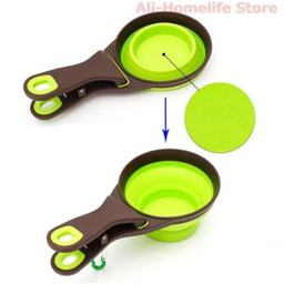 پیمانه غذای سگ و گربه مدل تاشو کد 97 سایز M