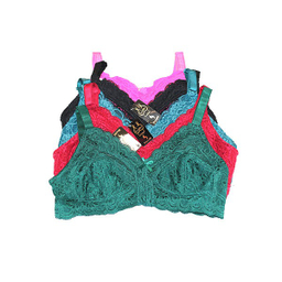 سوتین گیپوردار کد 3028 رنگ سرخابی