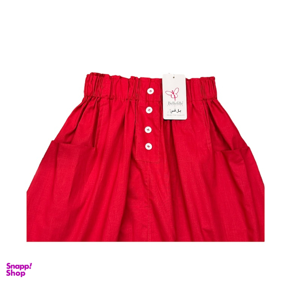 دامن بل فی کد 81236 رنگ قرمز