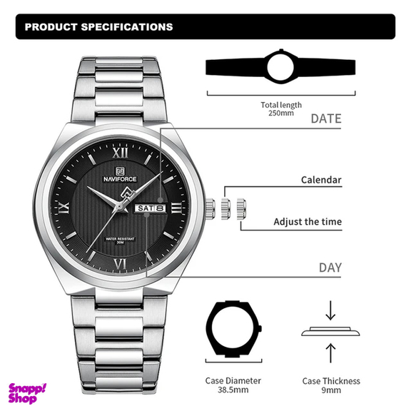 ساعت مچی عقربه ای مردانه نیوی فورس مدل NF8030