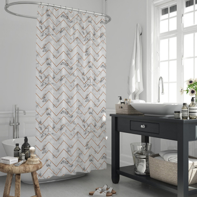 پرده حمام دلفین مدل Jack-5075 سایز 180x200 سانتی متر