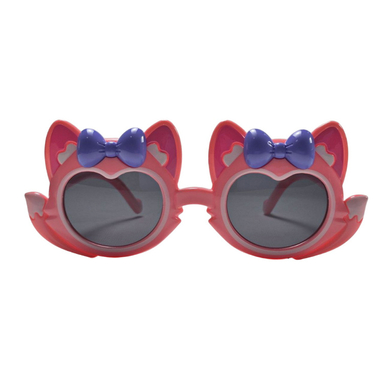 عینک آفتابی دخترانه مدل عروسکی گربه ای رنگ صورتی