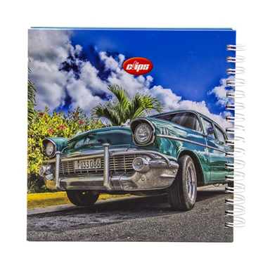 دفتر یادداشت ۸۰ برگ کلیپس طرح classic cars
