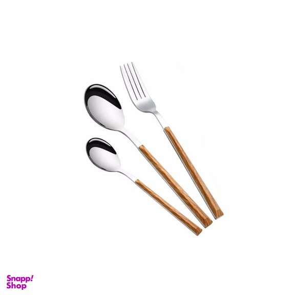 سرویس قاشق و چنگال 33 پارچه جی فی نی مدل R-W-L