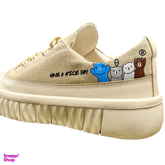 کفش زنانه مدل عروسکی کد 1108 رنگ نسکافه ای