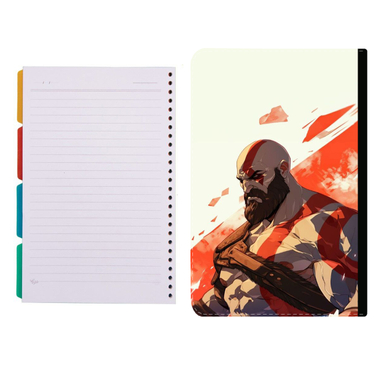 کلاسور طرح بازی god of war کد 3477 به همراه کاغذ کلاسور