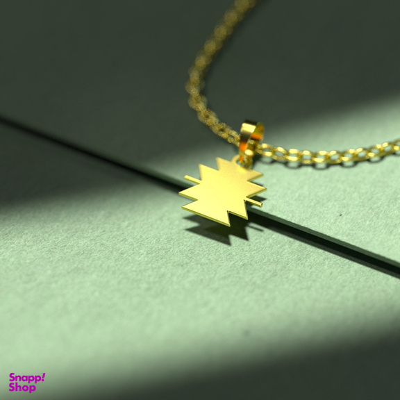 گردنبند طلا 18 عیار زنانه مدوپد مدل هندسی کد F3-1-1280