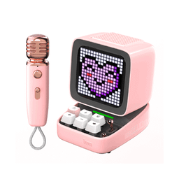 اسپیکر بلوتوثی هوشمند پیکسلی دیووم مدل Ditoo-Mic Blue به همراه میکروفون