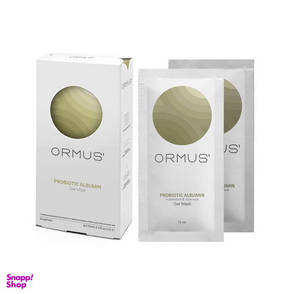 ژل ماسک صورت اورموس مدل آلبومین سفیده تخم مرغ حجم 15 میلی لیتر بسته 6 عددی