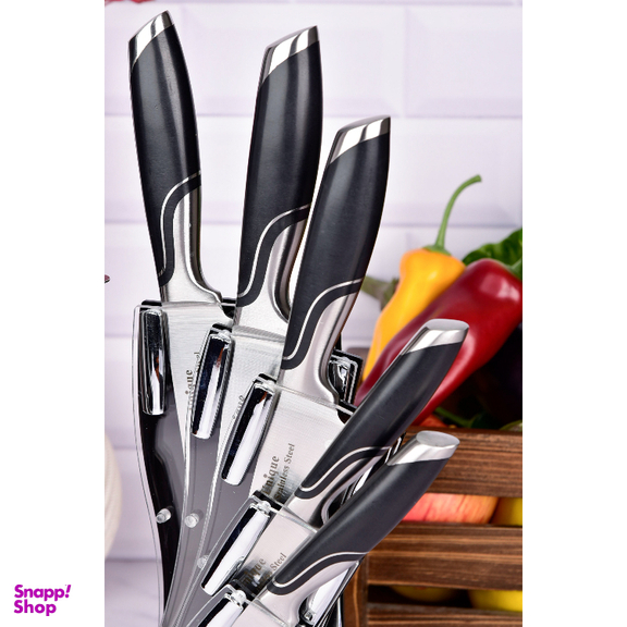 سرویس چاقو آشپزخانه 8 پارچه یونیک طرح 4 کد 5500
