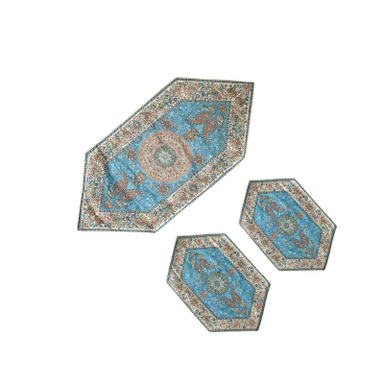 ست 3 تکه رومیزی ترمه کد 3004