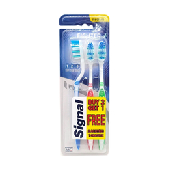 مسواک 3 کاره سیگنال مدل Fighter برس مدیوم بسته 3 عددی