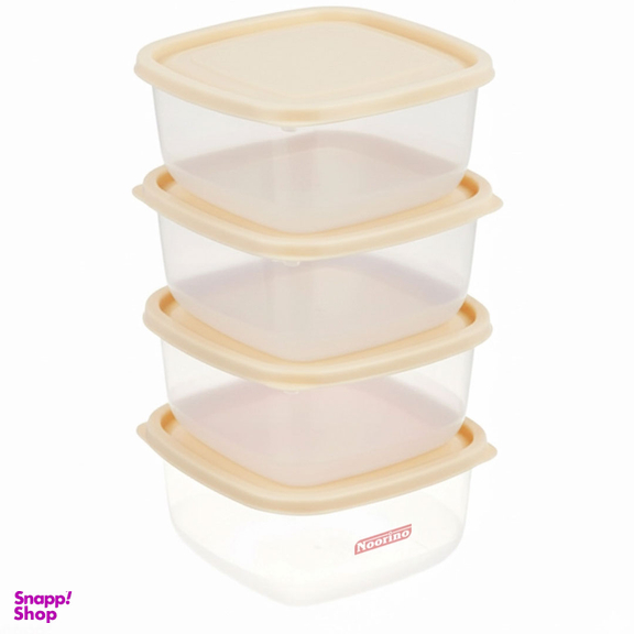 ظرف نگهدارنده نورینو مدل زرین مجموعه 4 عددی