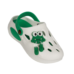 صندل پسرانه شیما مدل کراکس frog رنگ سفید سبز