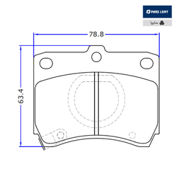 لنت ترمز جلو لنت پارس مدل 21355 مناسب برای پراید 111