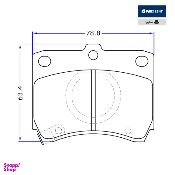 لنت ترمز جلو لنت پارس مدل 21355 مناسب برای پراید 111