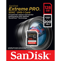 کارت حافظه SDXC سن دیسک مدل Extreme Pro V30 کلاس 10 استاندارد UHS-I U3 سرعت 200 مگابایت بر ثانیه ظرفیت 128 گیگابایت