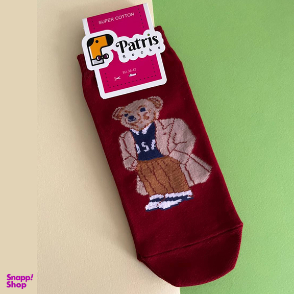 جوراب زنانه پاتریس طرح خرس کد 03