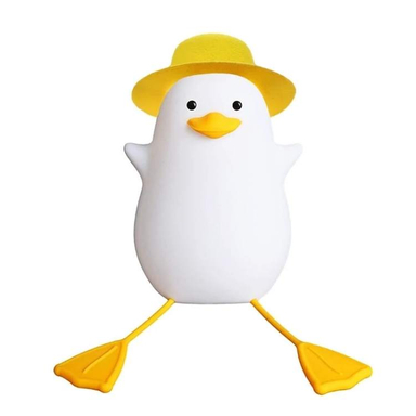 چراغ خواب کودک مدل اردک نشسته کلاهدار