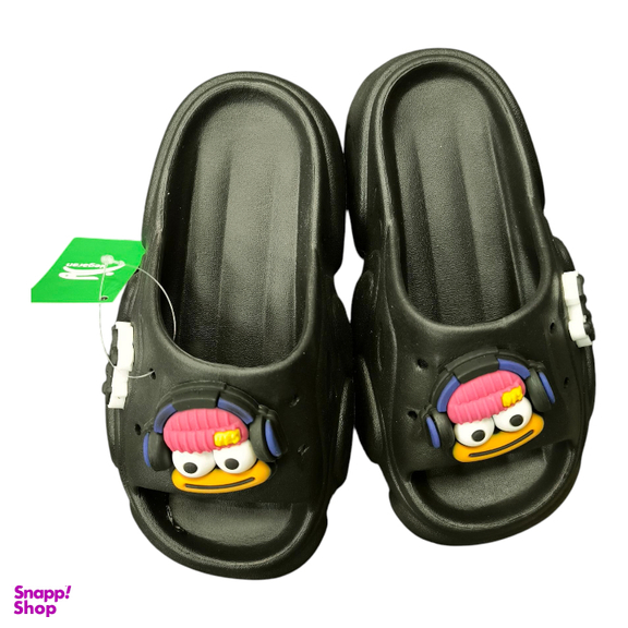 دمپایی پسرانه مدل پلاس نگاران رنگ مشکی