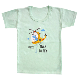 ست تیشرت و شلوارک نوزادی مدل هلی کوپتر کد 3960 رنگ سبز