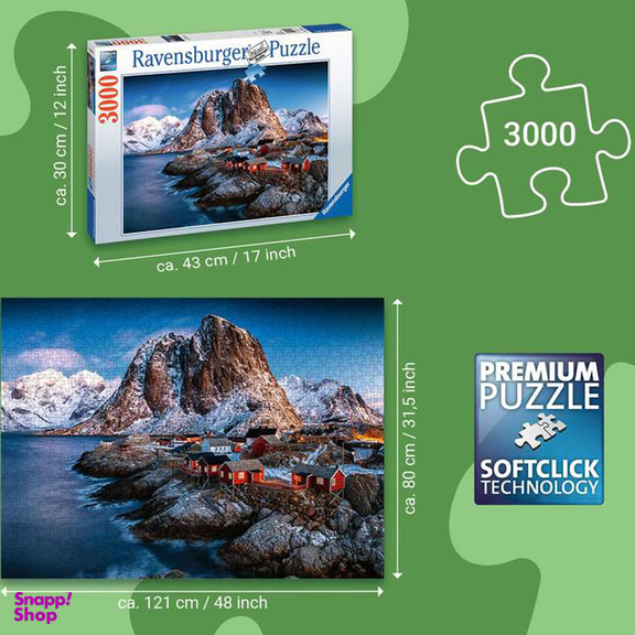پازل 3000 تکه راونزبرگر مدل Hamnoy Lofoten