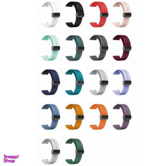 بند ساعت هوشمند سیلیکونی مدل سگک مغناطیسی مناسب برای اپل واچ 42/44/45/49 میلی متر