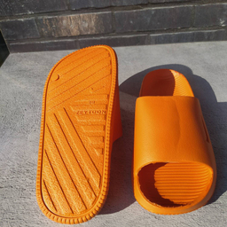 دمپایی زیتون مدل نایکی رنگ نارنجی