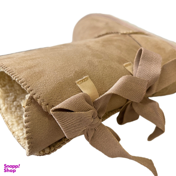 بوت زنانه طرح اگ مدل پشت بندی رنگ کرم