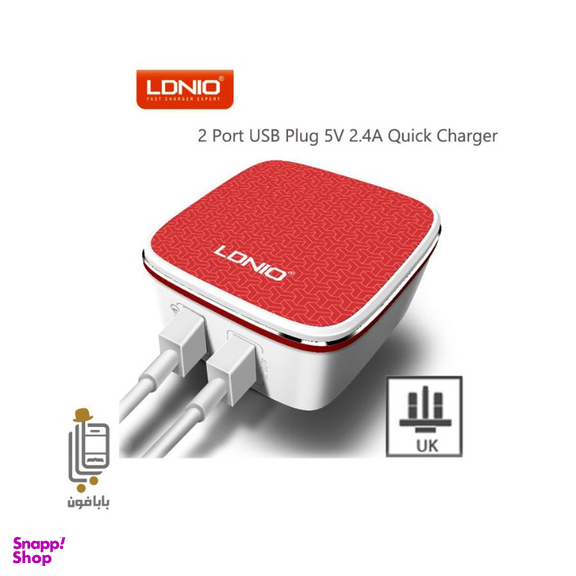شارژر دیواری گوشی موبایل الدینیو مدل A2405 به همراه کابل USB-C