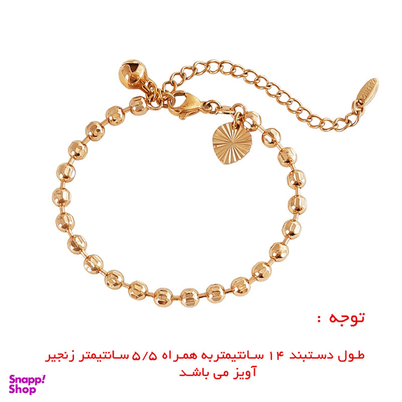 دستبند دخترانه ژوپینگ کد XP255 رنگ طلایی