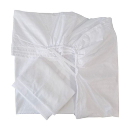 ست ملحفه و روبالشی دونفره 3 تکه مدل هتلی ساده کد ML180H عرض 180 سانتی متر