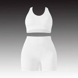 ست نیم تنه و شلوارک ورزشی زنانه مدل M5152